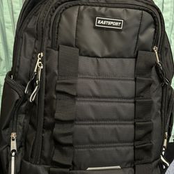 Eastsport Black Unisex Expandable Team Recycled Backpack 