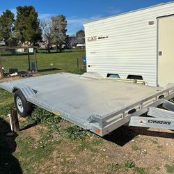 Aluma flat bed trailer
