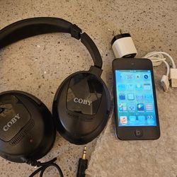 Apple iPod Touch 4th Gen 32GB with Coby Headphones 

