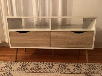 Mid-Century Modern TV Stand with Drawers