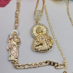 Saint Jude  Beautiful Set Chain Bracelet  Gold-plated 14k Price For Each 