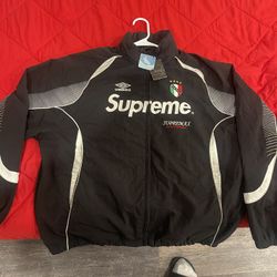 Supreme Track Jacket And Supreme Face Mask 
