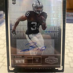 2022 Panini Honors Rookie Auto Zamir White