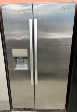 Stainless Steel Whirlpool Side By Side Refrigerator