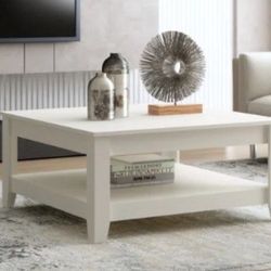 White wood coffee table New In Box I Have 4 Of Them New