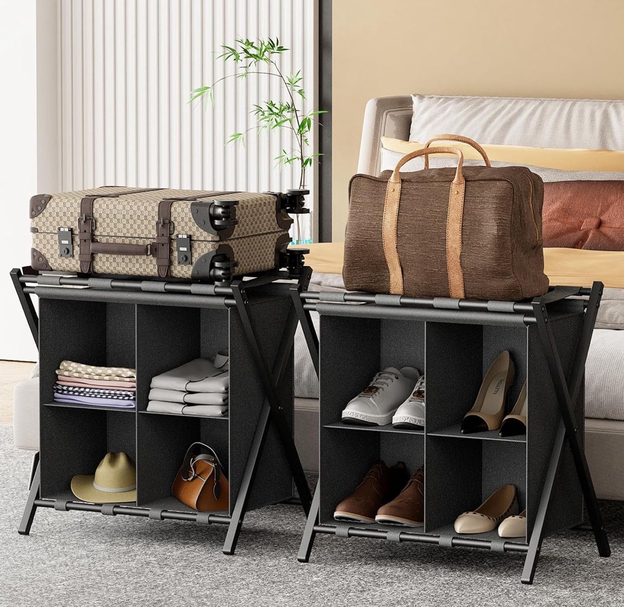 Luggage Rack for Guest Room, Set of 2 K(1)