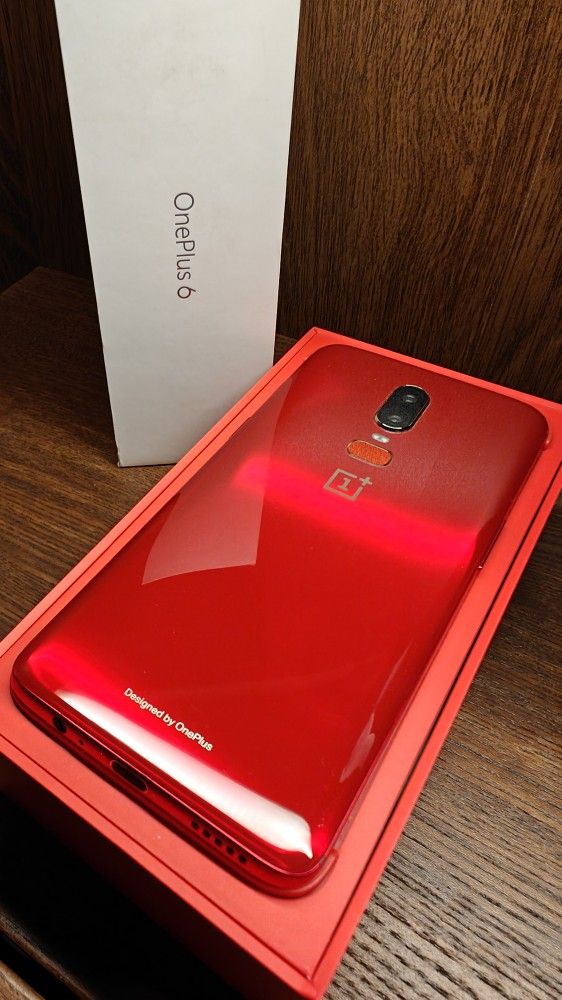OnePlus 6 Android Phone, Unlocked, Ultra Red