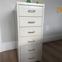 Ikea HELMER Drawer unit on casters, white