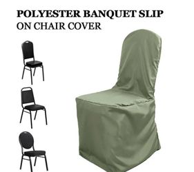 Grey Polyester Banquet Chair Covers