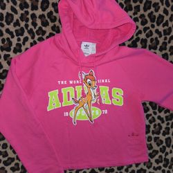 Disney/Adidas Bambi Pink Hoodie Size XS