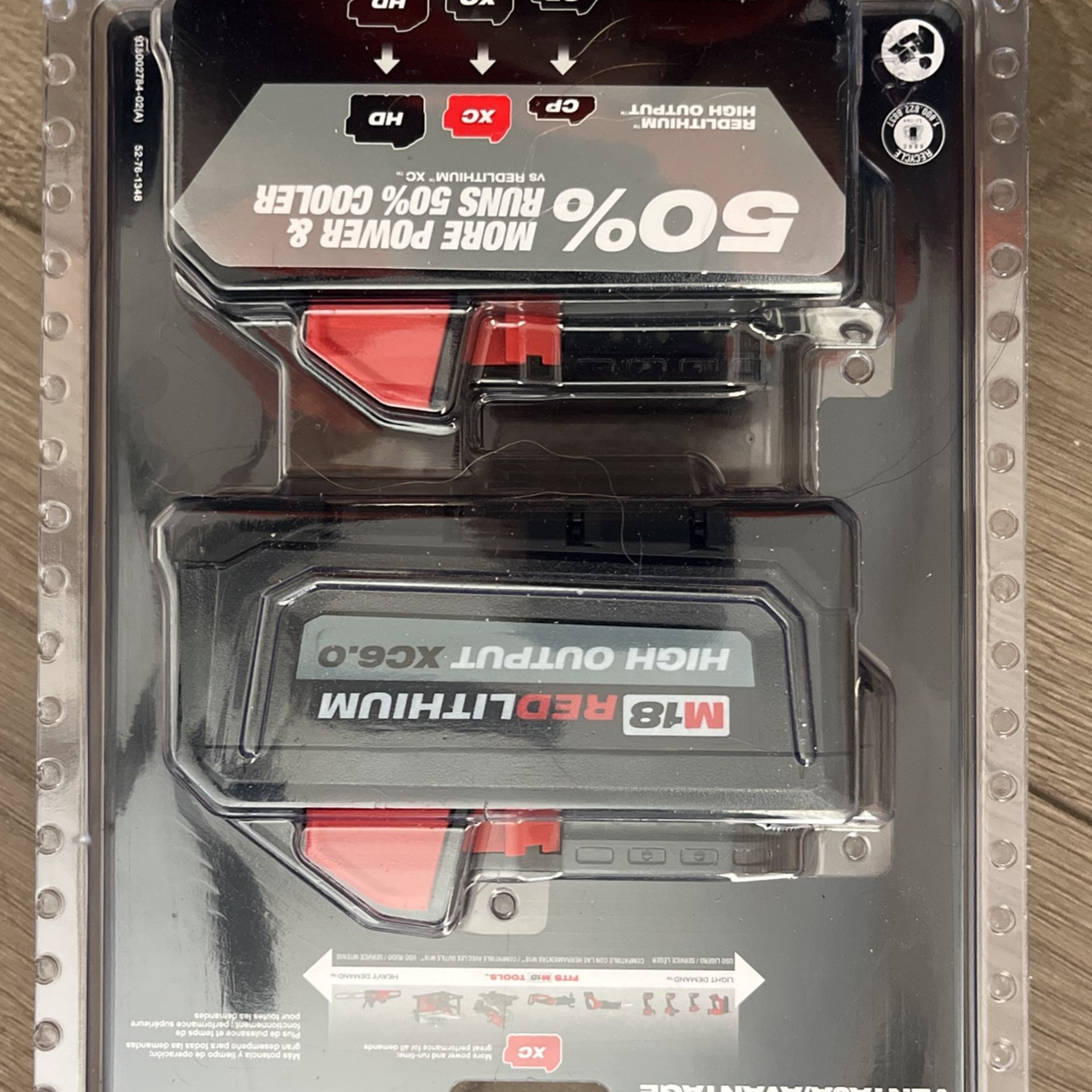 Milwaukee m18 red lithium xc 6 0 hich output for sale in las vegas nv