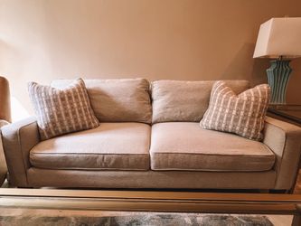 Light tan sofa (Haverty’s)