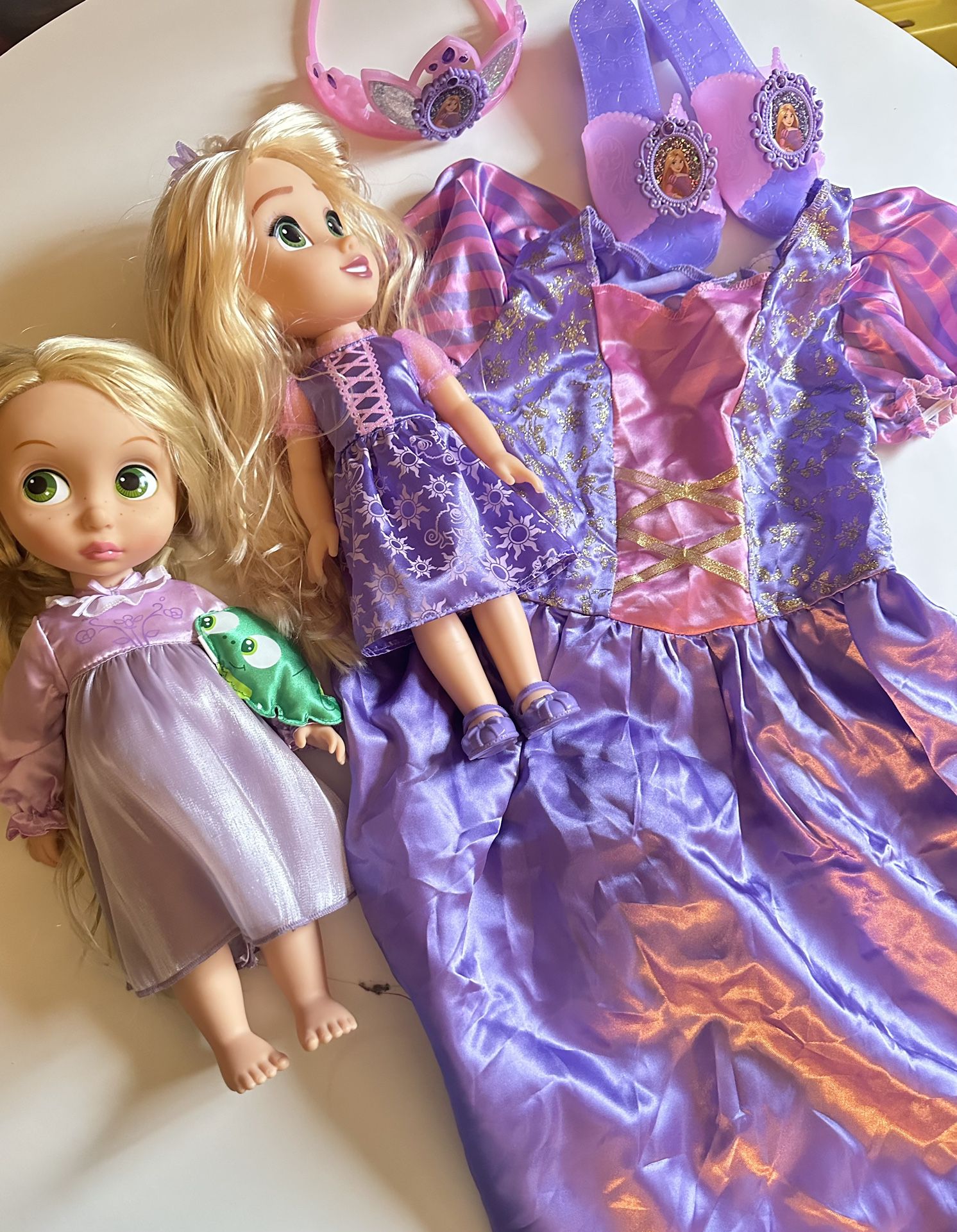 Rapunzel Tangled Princess Dress, Dolls, Crown, Shoes