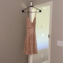 Gold Sequin Dress