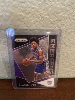 2017 De Aaron Fox Panini Prizm Emergent Rookie
