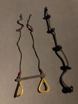 Climbing Rope And Still Rings