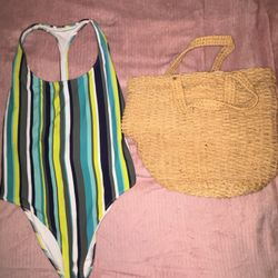 Summertime Bathing Suit & Beach Bag Bundle 