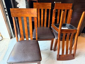 Dinning room chairs and bench