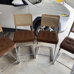 4 Bar Chairs Almost New And One Is Really New. 