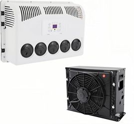 12V RV Truck Cab Air Conditioner Split, 600W Split Truck Air Conditioner with Digital Display Screen, Mini Cooling Rapidly Split AC Unit Fits Semi Tru