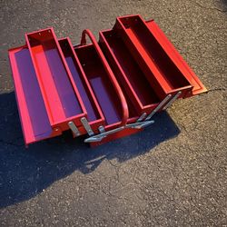 Metal Cantilever 5 Tray Tool Box 