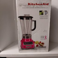Kitchenaid blender raspberry ice Breast cancer model limited edition
