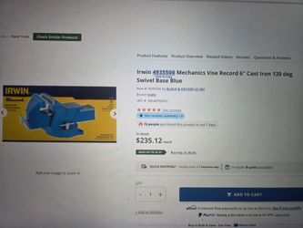 Mechanic Vise IRWIN Record