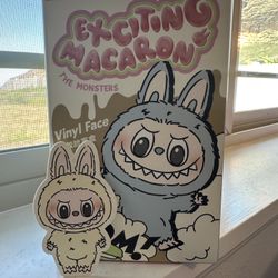 **One Left*** Authentic Exciting Macaron Labubu Soymilk