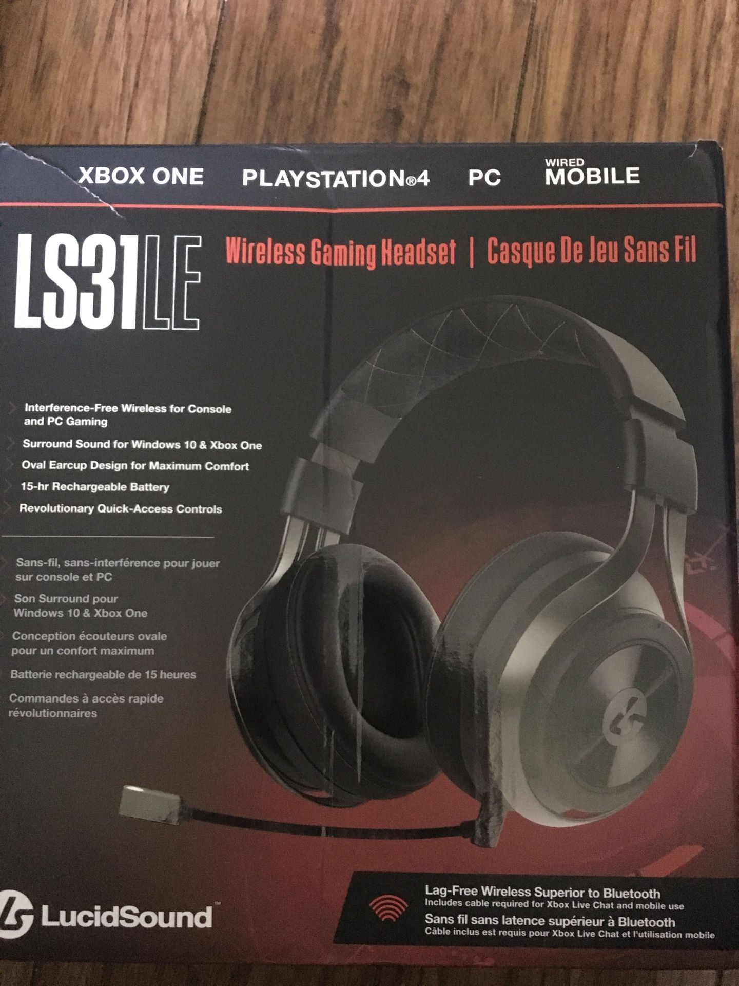 Wireless gaming headset works for Xbox one playstation 4 PC and wired mobile