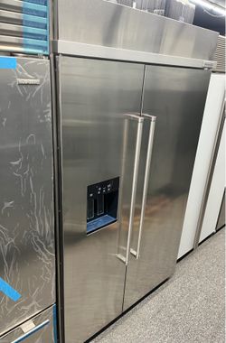 KitchenAid Stainless Steel 48” W Side x Side Built In Refrigerator