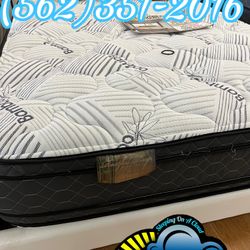 Bamboo Queen Pillowtop Set Cama Nueva Bonita New 