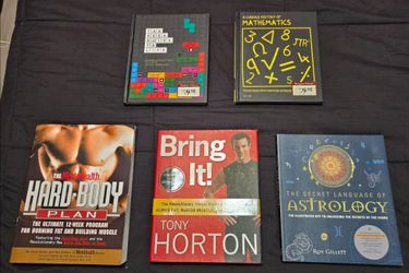 Lot of 5 Mixed Hardcover and Paperback Books