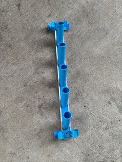 Blue Plastic Multi-pole T-pole Holder Rail
