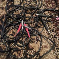2 Long Guitar Bass Cables And One Short For Pedal