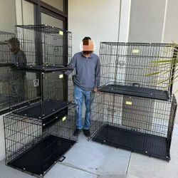 New In Box $30 To $70 24” 30” 36” 42” 48” Small To X-large dog Cage Crate Kennel Collapsible Foldable Pet Carrier 