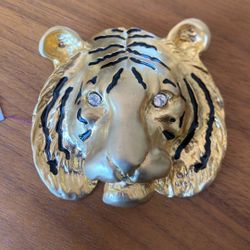 Vintage Tiger Brooch 