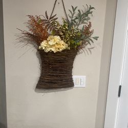 New Gorgeous Large Fall Floral Basket