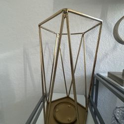 Decorative Rustic Gold Candle Holder