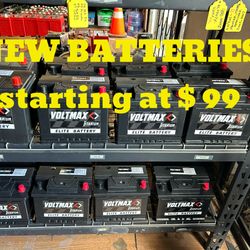 Car batteries - NEVER USED