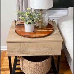 Target Wood and Metal End/Accent Table