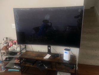 65” inch Samsung Curve Smart Tv and tv stand