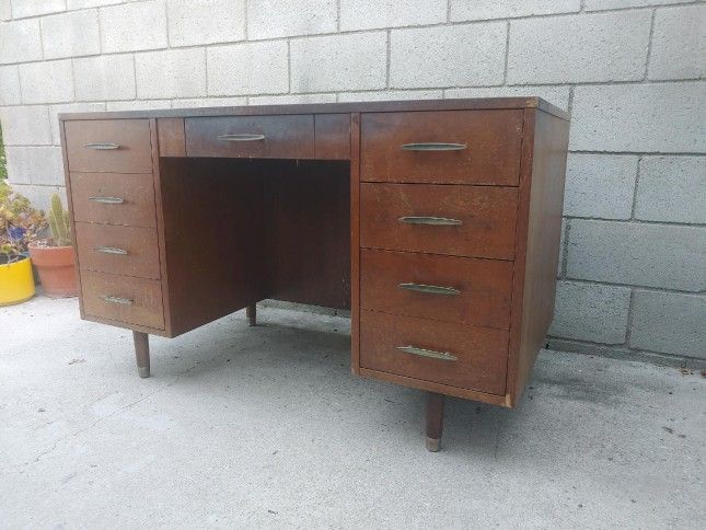 Vintage Mid Century Desk Mcm