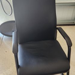 Black stationary office chair