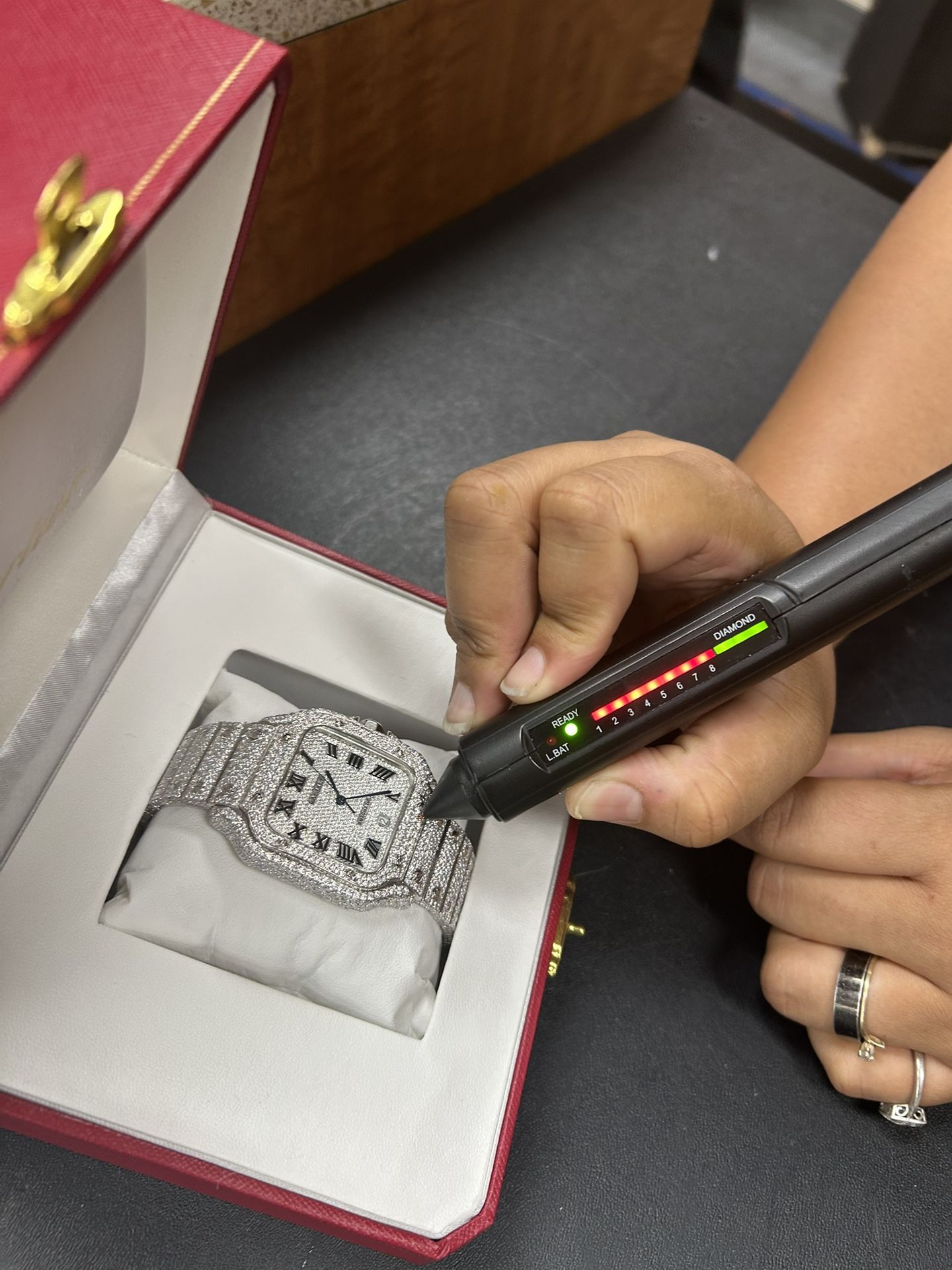 Vvs Moissanite Bussdown Watch