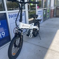 Isinwheel E-bike 20Mph Top Speed Foldable In White Own It Today With Financing Options No Credit Needed! Best Deals! 