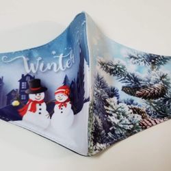 Face Mask Christmas Washable & Reusable 3 layers good quality, $10 for 2 pcs.