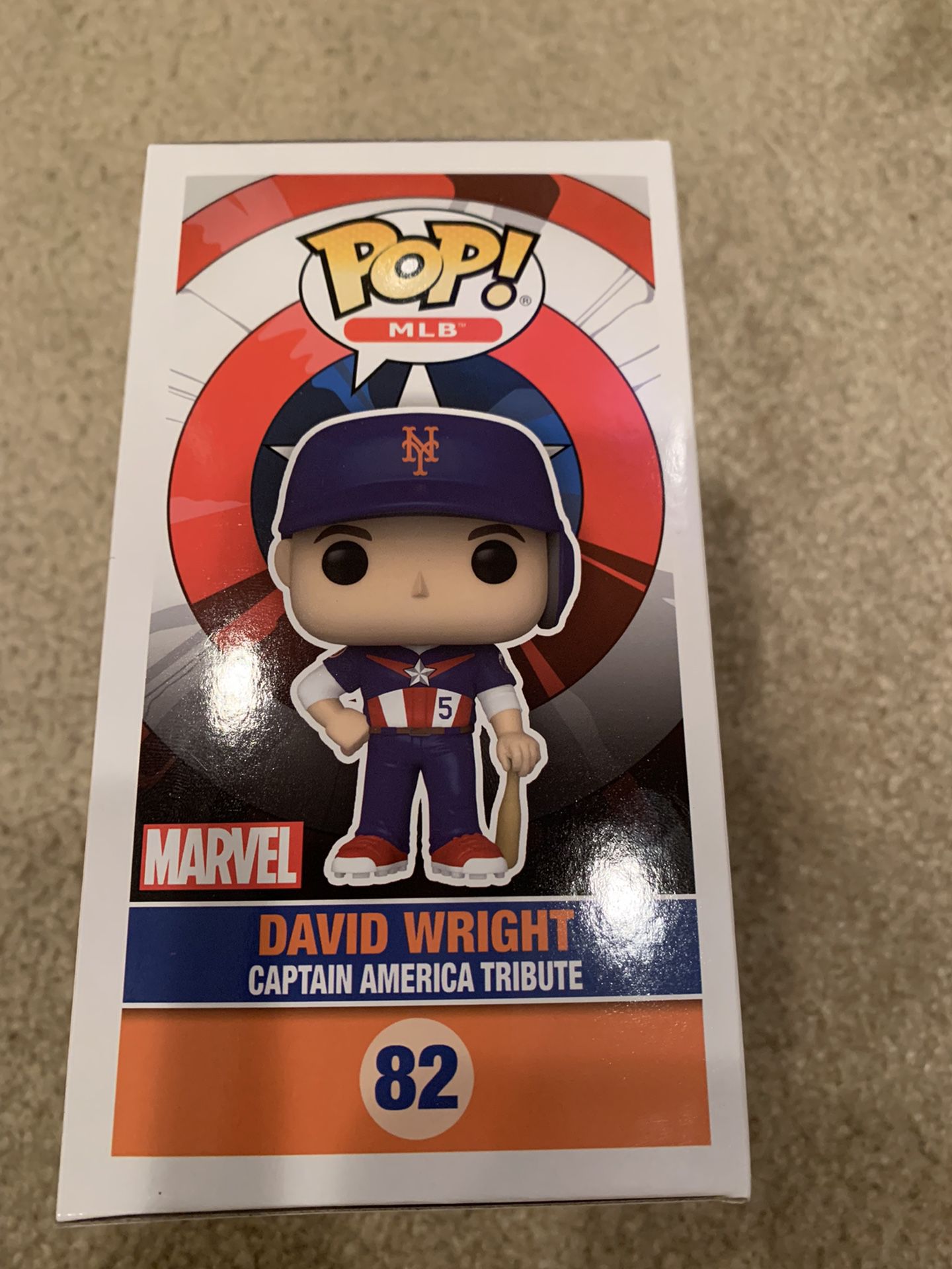 David Wright New York Mets Funko Pop Captain America SGA for Sale in  Hicksville, NY - OfferUp
