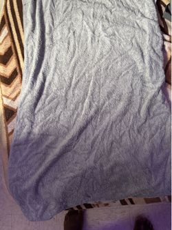Light Blue Plush Bath Towel
