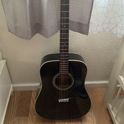 Black Mitchell Acoustic Guitar 