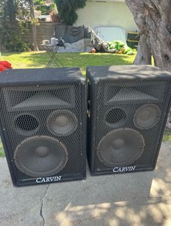 Pair of Carvin 1584 3-way Passive PA Speaker 400 watt 8 ohm